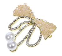 FRCOLOR Spilla a Fiocco Da Donna in Lega Di Zinco Strass Decorativi, Spilla Decorativa Elegante Per Abbigliamento, Accessorio Raffinato Per Eventi Formali e Uscite Casual