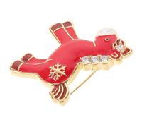 FRCOLOR Spilla a Forma di Cavallo Rossa con Pietre Brillanti in Rame per Capodanno Cinese 2026, Accessorio Zodiacale Elegante e Compatto per Donna, per Tutte le Occasioni