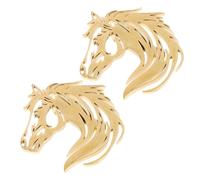 FRCOLOR Spilla a Forma di Cavallo Traforata in Acciaio Inox 2 Pezzi - Gioielli Dell’anno del Cavallo 2026 per Abiti, Zaini e Maglioni - Amuleto Portafortuna per Capodanno Cinese e Regalo