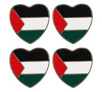 FRCOLOR Spilla con bandiera della Palestina in metallo resistente per abbigliamento che sventolava spille per badge palestinesi per eventi sportivi, souvenir patriottici, regalo premuroso per i