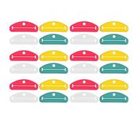 FRCOLOR Spremi Tubetti Dentifricio in Plastica 24 Pezzi Attrezzo Spremi Tubetti a Chiave Multiuso per Crema Mani Detergente Viso e Lozione Corpo Accessori Bagno Foro per Appendere