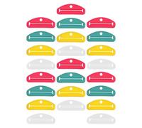 FRCOLOR Spremi Tubetti di Dentifricio a Chiave in Plastica Resistente Set da 24 Pezzi Multicolore Foro per Appendi Estrattore di Pasta per Crema Mani Lozione e Cosmetici da Bagno