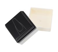FRCOLOR Stampino per Unghie in Plastica Bianco Facile da Usare per Pratica Nail Art in Salone Riduce di Lavoro Accessorio Manicure per Amici e Famiglia