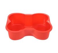 FRCOLOR Stampo per Plumcake in Silicone Riutilizzabile a Forma di Osso Rosso Marrone, Teglia per Dolci Fai da Te Sicura e Antiaderente, per Cottura Domestica e Preparazioni Romantiche