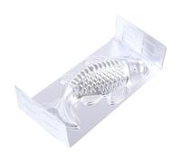 FRCOLOR Stampo Resistente alla Ruggine e Facile da Pulire in Alluminio Argento a Forma di Pesce per Torta di Riso per Dolci Tradizionali in Casa
