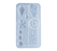 FRCOLOR Stampo Silicone per Orecchini DIY in Resina Epossidica Modello Elegante per Creazioni Artigianali di Gioielli con Glitter e Fiori Secchi Forma Chic per Pendenti Personalizzati