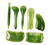 FRCOLOR Strumenti di Gua Sha in Resina per Corpo e Braccia Set 10 Pezzi Massaggio con Borsa per Conservazione per Ridurre Dolori Muscolari e Alleviare Stress
