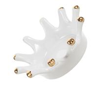 FRCOLOR Strumenti Per Manicure Piatto Per Unghie Per Manicure Piatto Per Unghie Professionale Coppetta Per Unghie Ciotola Per Unghie Coppa Per Unghie Tazza Per Nail Art Bianca Ceramica