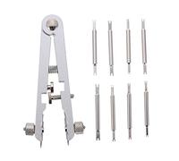 FRCOLOR Strumenti Per Riparazione Orologio Con Pinza Per Rimozione Cinturino e Morsetto Molla Tipo v Kit Di Riparazione Orologio Con Forcella in Acciaio Inossidabile