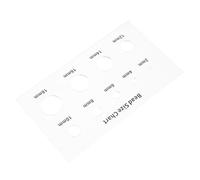 FRCOLOR Strumento di Misura Acrilico per Perline Stencil a Cerchio, Guida Dimensionale per Perline da 2 a 18 MM, Righello per Misurazione Gioielli e Artigianato