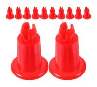 FRCOLOR Supporti Piedini per Bilancia Elettronica Rossi Set da 12 Pezzi Piedini Livellatori Antiscivolo in Plastica ad Alta Resistenza per Cucina Magazzino e Officina Sostituzione