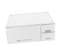 FRCOLOR Supporto Monitor da Scrivania Bianco con Rialzo per Schermo in Durevole Organizer Multifunzionale per Casa e Ufficio Risparmio Spazio e Stabilità