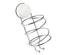 FRCOLOR Supporto Per Asciugacapelli Ventosa Portasciugamani Pratico e Ripiano Portaoggetti Resistente Per Bagno Lavanderia e Uso Generico