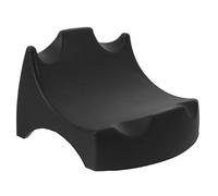FRCOLOR Supporto per Microfono da Tavolo Antiscivolo in Silicone Nero, Base Protettiva Antiurto per Microfoni Wireless, Supporto Compatto per Riporre Microfono per Streaming Live e