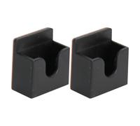 FRCOLOR Supporto per Microfono Radio Cb 2 Pezzi in Pvc Nero con Design Compatto e Installazione Facile per Auto e Casa