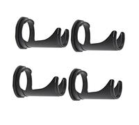 FRCOLOR Supporto Per Pennello Da Barba Portaspazzole 4 Pezzi in Pp Nero Per Asciugatura Rapida e Risparmio Spazio, Organizer Bagno Uomo, Accessorio Parrucchiere Quotidiano