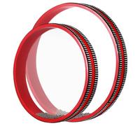 FRCOLOR Tamburo Oceano Rosso 2 Pezzi per Festa Scuola Decor, Strumento Musicale per Ragazzi Suono Onde, Realizzato in Legno e Plastico, per Feste e Campeggio
