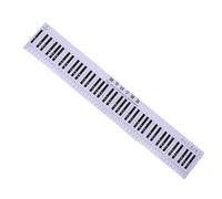 FRCOLOR Tappetino per Allenamento Dita Pianoforte 88 Tasti, Tabella Note Tastiera per Principianti, Strumento Portatile per Esercizi Musicali e Pratica Didattica