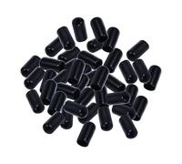 FRCOLOR Tappi Dosatori Cappucci Protettivi in Gomma Neri 100 Pezzi per Bottiglia Olio e Liquori per Beccucci Versatori per Cucina e Bar