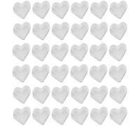 FRCOLOR Tappi per Orecchini Facile da Usare 100 Pezzi in Silicone a Forma di Cuore, Fermo Sicurezza Accessori Trasparenti per Gioielli Fai da Te per Orecchini Eleganti e Resistenti