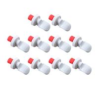 FRCOLOR Tappi per Vino in Pp Riutilizzabili 10 Pezzi, Tappi per Bevande Chiusura Ermetica, Accessori per Feste e Uso Domestico, Tappo Decorativo per Bottiglie di Olio e Aceto, Bianco