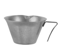 FRCOLOR Tazza da Caffè Espresso in Acciaio Inox Robusto con Scala Graduata, Misurino Resistente al Calore per Estrazione Precisa, Tazzina Compatta con Manico Ergonomico per Casa, Ufficio