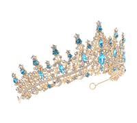 FRCOLOR Tiara Barocca Cristallo per Sposa e Principesse Accessorio per Design Intricato per Matrimoni e Feste Formali