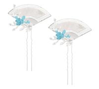 FRCOLOR Tornante Qualcosa Di Per La Sposa Fermagli Per Turchesi Fermaglio Per a Forcine Per Floreali Forcina Con Nappe Hanbok Silver Lega Di Zinco