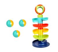 FRCOLOR Torre Creativa con Piste e Sfere Educativo e Puzzle per Stimola e Abilità Sociali Adatto per Crescita
