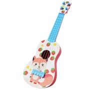 FRCOLOR Ukulele Giocattolo per Forma di Volpe Strumento Musicale Educativo Corde per Sviluppo Udito e Coordinazione Mano-occhio per Primi Approcci Musicali e Gioco Creativo Ragazzi e