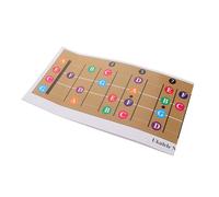 FRCOLOR Ukulele Scale And Chord Flashcards Chart Compatto e Portatile Diagrammi Dettagliati per Principianti Strumento Didattico Resistente per Pratica e Lezioni Supporto Essenziale per