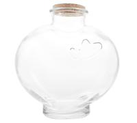 FRCOLOR Vasetti Barattolini Vetro Piccoli Con Tappo Di Sughero, Storage Jar In Vetro E Legno, Desktop, Matrimonio, Terrarium