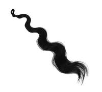 FRCOLOR Wavy Curly Hair Extensions for Women Long Drawstring Ponytail Hairpiece for Daily and Party Use Lightweight and Comfortable Synthetic Hairpiece Natural