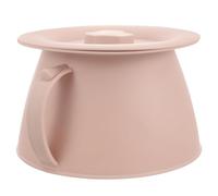 FRCOLOR Wc Portatile Adulti in Plastica Resistente Superficie Liscia e Base Piatta Compatta, Vado Igienico Coperchio per Anziani e Donne in Gravidanza