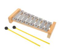 FRCOLOR Xilofono Note per Tastiere in Alluminio Strumento Percussione Orff con Bacchette Giocattolo Musicale Montessori per Ragazzo Ragazza Educazione Musicale Precoce Portatile