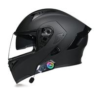 Frcychri Bluetooth Casco Moto Modulare Omologato DOT ECE 22.06, Casco Anticollisione con Visiera Antiappannamento, Ventilazione Efficace, per Uomo Donna Scooter MTB Motocross D,Medium
