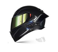 Frcychri Bluetooth Integrato Casco Moto Modulare, Casco da Moto Integrale Certificato ECE, Doppia Visiera, Integrale Resistente agli Urti, per Adulti Uomini E Donne Scooter Cruiser L,Medium