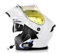 Frcychri Caschi Moto Modulari Apribili Bluetooth, Casco Moto Integrale Omologato ECE con Visiera Doppia AntiGraffio, Speaker Integrato Microfono, per Uomini E Donne Adulti Q,2X-Large