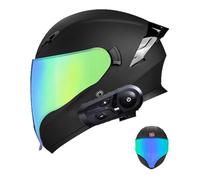Frcychri Casco da Moto Modulari, Casco da Moto Integrale Apribile, Leggero, con Doppia Visiera, Omologato DOT/ECE, per Adulti Uomini Donne Scooter Cruiser Casco Protettivo L,Medium