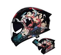 Frcychri Casco Modulare da Moto Bluetooth, Casco Integrale da Moto, Casco Integrale da Moto ECE per Uomo, Leggero con Doppia Visiera, Casco da Moto Uomo/Donna H,2X-Large