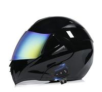 Frcychri Casco Modulare da Moto con Bluetooth, Casco da Moto con Apertura Frontale, Casco Integrale da Moto Conforme alle Norme ECE, Adatto per Uomini E Donne Adulti G,Medium (57-58)