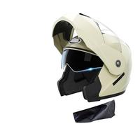 Frcychri Casco Modulare da Moto, Dotato di Visiera Parasole A Doppio Strato Resistente Ai Graffi, Conforme alla Certificazione ECE, Casco da Moto Leggero Unisex per Adulti O,X-Large (61-62)