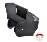 Frcychri Casco Modulare Integrale con Luce Posteriore LED - Omologato ECE, con Doppia Visiera Girevole Anti-Appannamento, Unisex Scooter MTB Moto Elettrica Bici Urbana E,Medium