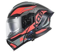 Frcychri Casco Modulare Moto con Bluetooth, Casco Integrale Moto Conforme alle Norme ECE, con Visiera Parasole, Casco da Moto con Apertura Frontale, Casco Moto Leggero Unisex Adulti K,2X-Large