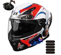 Frcychri Casco Moto Bluetooth Modulare Integrale - con Doppia Visiera Girevole Anti-Nebbia E Fodera Rimovibile - Omologato ECE R22-06, Leggero, per Uomo Donna Scooter E Motocross F,Medium