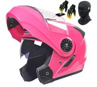 Frcychri Casco Moto Flip-Up Modular - Omologato ECE con Doppia Visiera Girevole Anti-Appannamento, Fodera Rimovibile, per Uomo Donna Scooter MTB Moto Elettrica Bici Urbana H,2X-Large