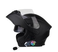 Frcychri Casco Moto Modulare Bluetooth, Omologato DOT ECE 22.06, Casco Anticollisione con Visiera Antiappannamento per Uomo Donna Scooter MTB Motocross K,X-Large