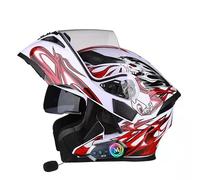 Frcychri Casco Moto Modulare Bluetooth, Omologato DOT ECE 22.06, Casco Anticollisione con Visiera Antiappannamento per Uomo Donna Scooter MTB Motocross G,Meidum