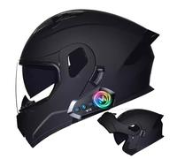 Frcychri Casco Moto Modulare Integrale Flip-Up Bluetooth - Omologato ECE, con Doppia Visiera Girevole Anti-Appannamento, Fodera Rimovibile, Unisex Scooter MTB Moto Elettrica Bici Urbana C,2X-Large