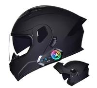 Frcychri Casco Moto Modulare Integrale Flip-Up Bluetooth - Omologato ECE, con Doppia Visiera Girevole Anti-Appannamento, Fodera Rimovibile, Unisex Scooter MTB Moto Elettrica Bici Urbana G,Large